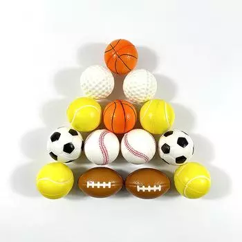 4 см полностью напечатанная баскетбольная сетка для ног, полиуретановая пена, губка, декомпрессионный мяч, твердый эластичный игрушечный мяч с теплопередачей One Size