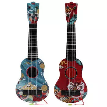 4 струны для гитары из нержавеющей стали, детская игрушка укулеле, мини-пластиковая гитара, музыкальный инструмент для детей дошкольного возраста, подарок