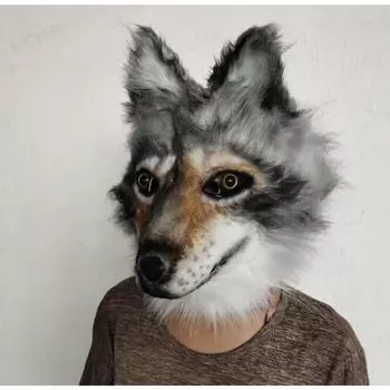 4 стиля, маски для косплея, страшная маска, латексная маска волка, волка, пушистое животное, маска волка, костюм на Хэллоуин, вечерние маски, реквизит, аксессуары чёрный