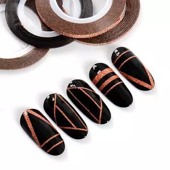 4 стиля, смешанный дизайн ногтей, полосатая лента, линия, DIY маникюр, украшение, дизайн, наклейки в рулонах