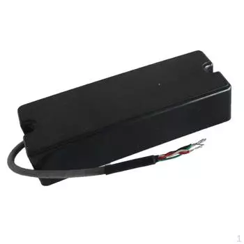 4-Strings Bass Guitar Pickup Black with Sponge Screws Luthier Supply