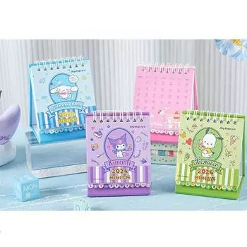 4 типа настольных мини-календарей с персонажами Sanrio на 2024 год, My Melody_Mini Calendar