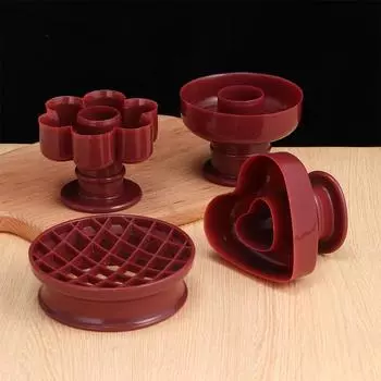 4 типа Пластиковые десерты Выпечка пончиков DIY Тиснение пончиков Кондитерские инструменты Форма для торта Форма B