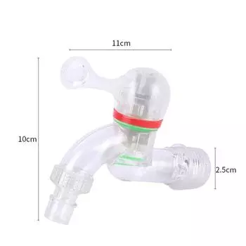 4-точечный быстрооткрывающийся антифризный и антивозрастной прозрачный кухонный кран с защитой от брызг из пластика