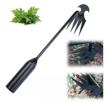 4 Tooth Manganese Steel For Gardening Backyard Farm Garden Weed Pulling Tool Uprooting Weeding Tool Weed Puller Tool