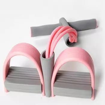 4-трубчатые ленты сопротивления тяга троса Sit Up Педаль Тренажер Помощник Эспандер Йога Домашний фитнес Gum Bands синий