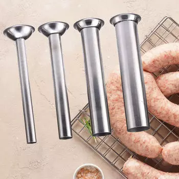 4 трубки для начинки колбас из нержавеющей стали для пресса для сала предприятия