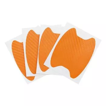 4 углеродного волокна дверная ручка автомобиля защитная пленка от царапин автомобильные наклейки для украшения аксессуары золотой