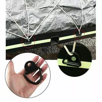 4 упаковки, 4 шт., D-образные кольца, крепежные анкеры для прицепов, грузовиков и складов, грузовые D-образные кольца, крепежные анкеры