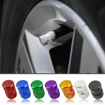4 упаковки автомобильных шин из алюминиевого сплава, американская крышка с клапаном, универсальная пылезащитная крышка, крышка с клапаном One Size синий