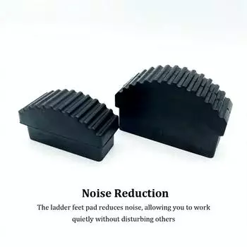 4 упаковки/лот широко используемые лестницы нескользящие ножки для устойчивой и надежной поддержки лестницы нескользящие ножки черного цвета чёрный