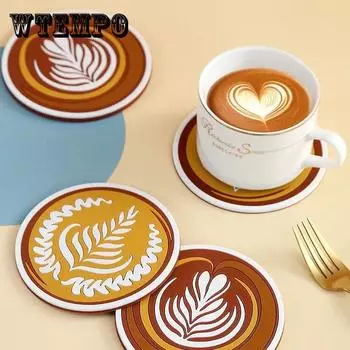 4 упаковки Nordic Coffee Pad Creative Insulation Pad Coaster Restaurant Simple Thickened Coaster 1pcs