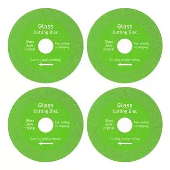 4 упаковки, отрезной диск для стекла, алмазное режущее лезвие, режущий инструмент для стекла, керамики, угловая шлифовальная машина, аксессуары для резки ремесла