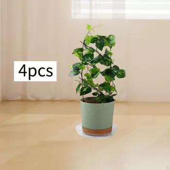 4 упаковки прозрачных поддонов для дренажа цветочных горшков на подоконнике 6inch