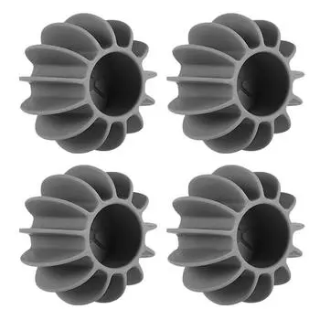 4 упаковки шариков для стирки, удаление пятен, противозапутывающие многоразовые бытовые чистящие средства серый