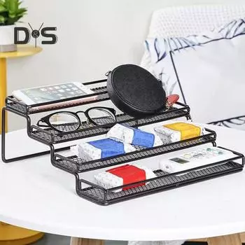 4-уровневая расширяемая кухонная полка для специй, органайзер для приправ, устойчивая конструкция, большая емкость для хранения на кухонной столешнице чёрный