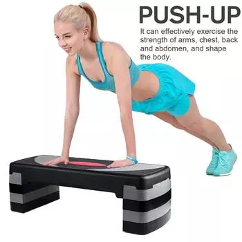 4 уровня ПП и АБС серый и черный аэробный степпер райзер тренажерный зал сверхмощный кардио фитнес скамья новый