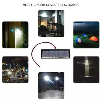 4 В 0,2 Вт 2-проводная эпоксидная солнечная панель 8 солнечных элементов для самодельных солнечных проектов (1шт)