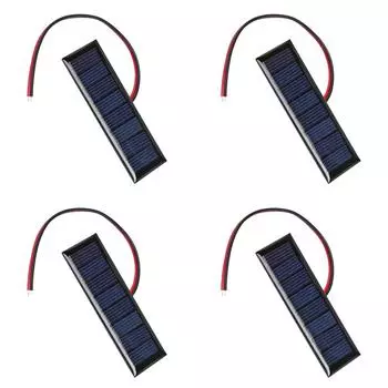 4 В 0,2 Вт 2-проводная эпоксидная солнечная панель 8 солнечных элементов для самодельных солнечных проектов (1шт) К