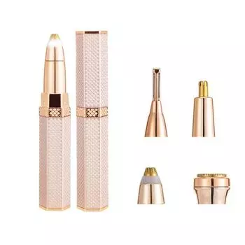 4 в 1 электрическая бритва для бровей, инструмент для макияжа, безболезненный эпилятор для бровей, мини-бритва, бритвы для удаления волос на лице, женский депилятор, USB перезаряжаемый