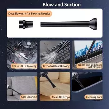 4 в 1 беспроводной ручной пылесос мини-автомобильный пылесос 11000PA высокая мощность беспроводной перезаряжаемый зелёный