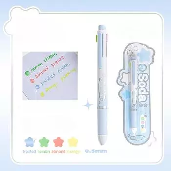 4 в 1 цветная гелевая ручка конфетного цвета перламутровая канцелярская гелевая ручка сладкие шикарные ручки для письма школьные принадлежности для рисования