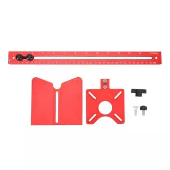 4 в 1 Фрезерный кондуктор Круговая резка Паз Фрезерование Кромки Обрезка Подкладной кронштейн Универсальный Деревообработка