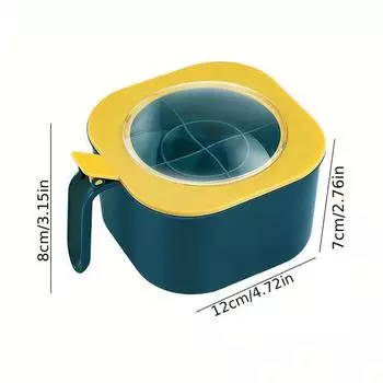 4 в 1 коробка для приправ с ложкой, банка для специй, многосекционные банки для соли, перца, специй, кастрюли, кухонные принадлежности, контейнер для приправ