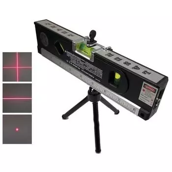 4 в 1 лазерный уровень, регулируемый перекрестный лазер, прямой угол, спиртовой уровень, измерительный прибор Laser Level Tripod