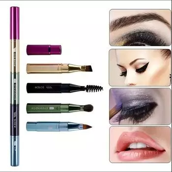 4 в 1 многофункциональная кисть для макияжа бровей губ кисти для макияжа ресниц тени для век косметическая кисть 1pc