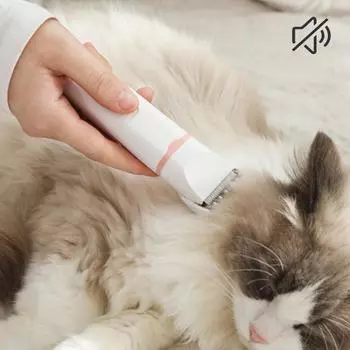 4-в-1 набор электрических машинок для стрижки домашних животных, легкий триммер для маленьких, средних и больших домашних животных серый