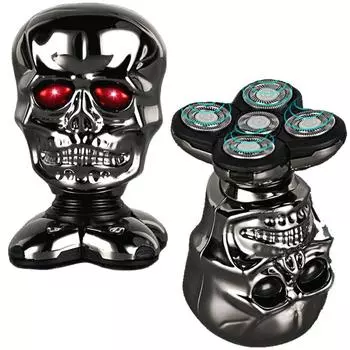 4 в 1 набор для ухода за волосами, электрическая бритва для головы, носа, ушей, мужская машина Tras, 5 вращающихся лезвий, пять бритвенных головок, тример Bart Skullshaver