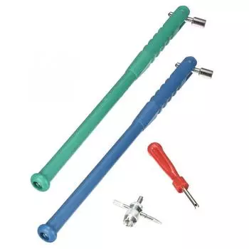 4 в 1 набор инструментов для ремонта штока клапана шины, универсальный набор инструментов для ремонта шин автомобиля, мотоцикла, инструменты для установки и удаления зелёный