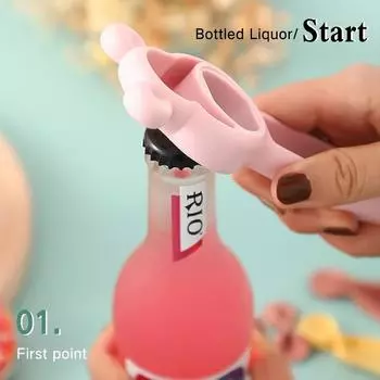 4-в-1 открывалка для бутылок Многофункциональная открывалка для пива Многоцелевой штопор Открывалка для банок Кухонные гаджеты Аксессуары