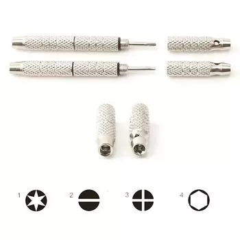 4 в 1 отвертка часы инструменты для ремонта очков алюминиевая сталь портативный мини-инструмент