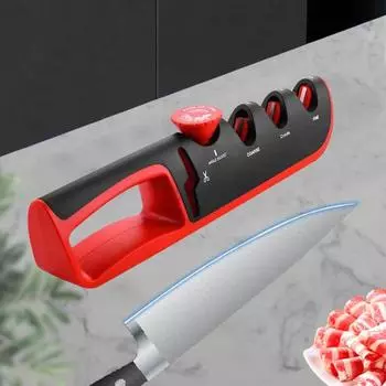 4-в-1 регулируемая точилка для ножниц, ручная кухонная точилка с