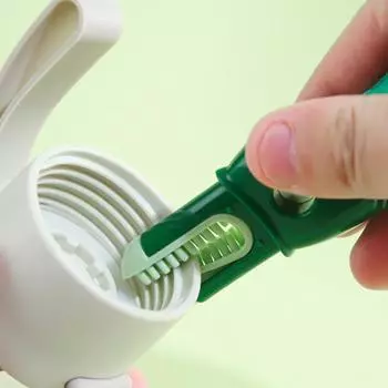 4 в 1 щетка для чистки бутылок с водой, силиконовая съемная щетка с длинной ручкой, детская бутылочка, чайник для молока, кухонный инструмент для чистки оранжевый