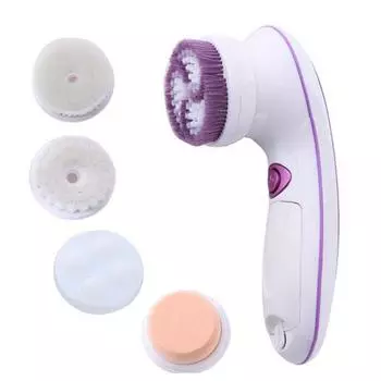 4 в 1 Силиконовая щетка для очищения лица Массажер электрическая косметическая щетка для лица USB зарядка водонепроницаемая очищающая щетка для лица