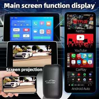 4 в 1 Smart Box беспроводной Carplay Android Auto адаптер проводной Android Auto Cars Smart Ai Box WiFi TF карта для Netflix Youtub