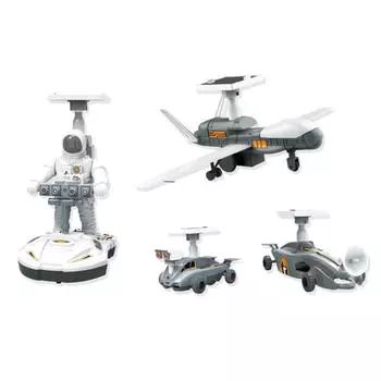 4 в 1 Солнечный робот DIY Детская интеллектуальная солнечная игрушка Набор солнечных игрушек ручной работы STEM Научная игрушка Scie разноцветный