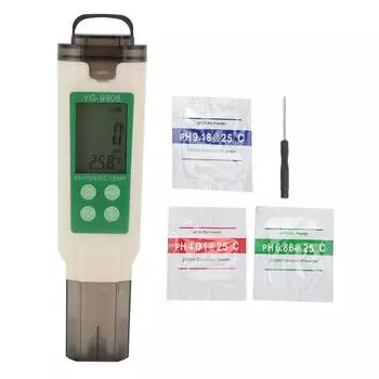 4 в 1 тестер качества воды, высокая точность, четкие показания, зеленая подсветка, цифровой тестер воды для PH