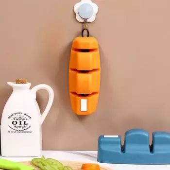 4-в-1 точилка для ножей, многофункциональная точилка для ножниц, точильный камень для использования на открытом воздухе чёрный