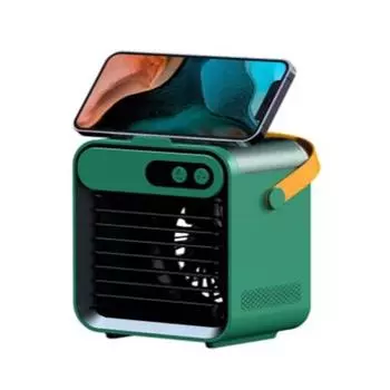 4 в 1 USB-воздушный охладитель, 3 скорости, низкий уровень шума, домашний настольный портативный мини-вентилятор, охлаждающий вентилятор зелёный