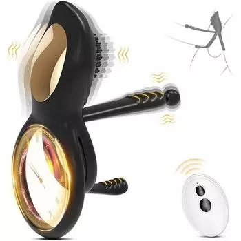 4 в 1 вибрирующее кольцо для пениса, секс-игрушки, вибратор для эрекции с 10 режимами вибрации, пульт дистанционного управления, стимулятор клитора точки G для мужчин