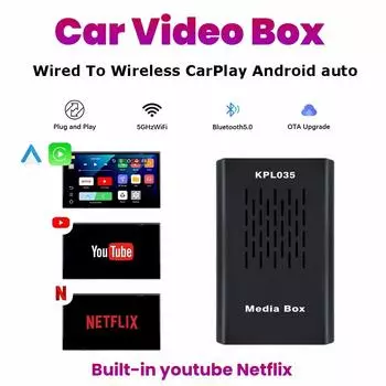 4 в 1 WiFi проводной и беспроводной Carplay Android Auto адаптер для проводных Android Auto автомобилей Smart Ai Box Smart Car Systems Plug&Play