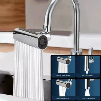 4 в 1 водопад кухонные смесители вращение на 360° краны для воды для раковины многофункциональный поворотный смеситель удлинитель аксессуары для кухни и ванной комнаты