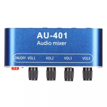 4 в 1 выход мини стерео усилитель звука селектор для ПК ноутбука домашняя аудиосистема усилителя мощности с регулировкой громкости для ПК ноутбука наушники