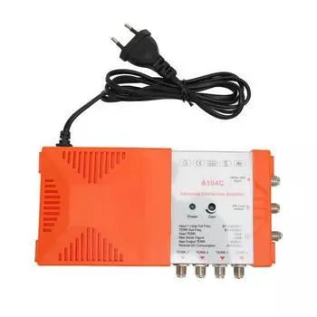 4 Way Distribution Amplifier Professional Low Noise High Gain A104C LTE Filter Distribution Amplifier EU Plug 230V