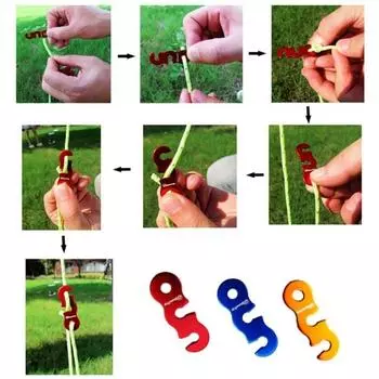 4 веревки для палаток на открытом воздухе, светоотражающие веревки, веревки для навесов, усиленные ветрозащитные веревки с пряжками для обеспечения безопасности, аксессуары для кемпинга