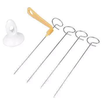 4 вертела из нержавеющей стали, башня для изготовления твист-измельчителя Торнадо, спиральный резак для картофеля, кухонные аксессуары